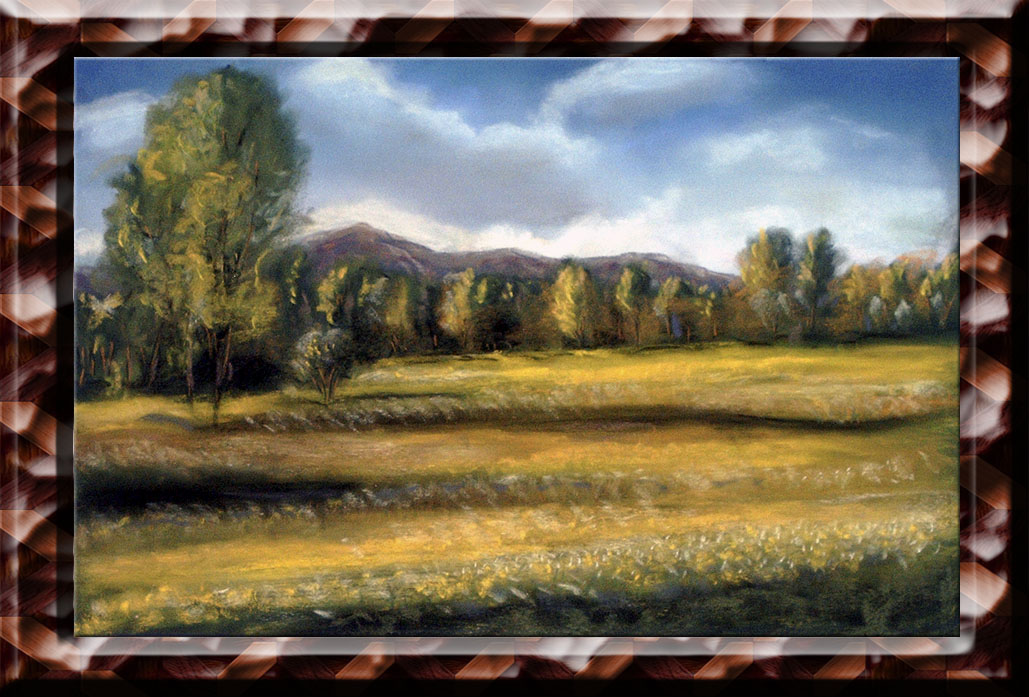 Premier Paysage Au Pastel Sec 6581